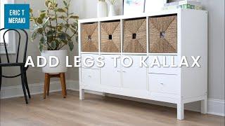 Review & Assembly of IKEA KALLAX Base on Legs Add-On