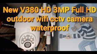 Review cctv wifi v380 ip camera # cctv waterproof full HD