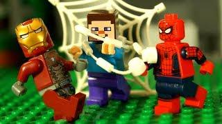 СуперГерои для Детей Человек-Паук: Возвращение Домой LEGO Marvel Super Heroes Мультики Майнкрафт