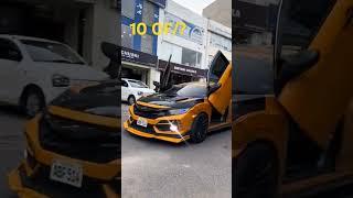 HONDA Civic X Modification & Lamborghini Doors Style #sbcmodifier #civicmodified #CivicxModified