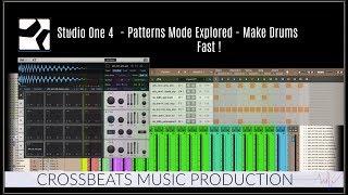 Studio One 4 | Pattern Mode & How To Use It - Making Drums Fast !