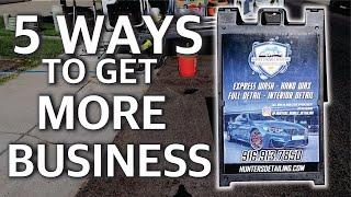 BEST and CHEAPEST Ways to Get Business For Your Car Detailing Business