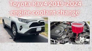 Toyota Rav4 2019-2024 engine coolant change