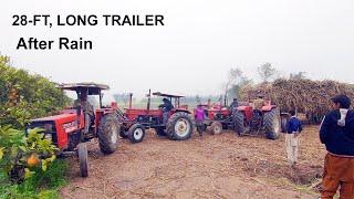 28 - FeeT Trailer in rain  pulling problem, Tractor show/ Mani Tractors 