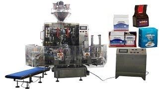 Hexahedral bags vacuum filling packaging machinery food powder granules automated production line