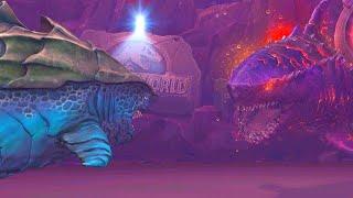 MEGARCHELON VS COLOSSUS 04 VS GILLIRHYNCHOPS | JURASSIC WORLD THE GAME