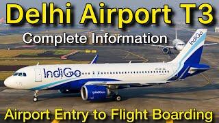 Delhi Airport Terminal 3 Complete Information | Flying Indigo Delhi To Ranchi