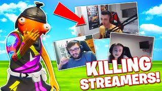 KILLING and EMBARASSING Twitch Streamers on FORTNITE! ... (angry reactions)