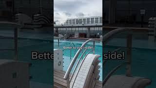 Have you been on cruise ship on a blustery day? Here’s what it looks like! #cruiseship #cruise #ncl