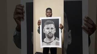 After Dedicated 3 days to draw Messi,Here’s the unveiling #asmr #shorts #artwork #messi