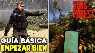  COMO EMPEZAR en SONS OF THE FOREST GUÍA ESPAÑOL | CONSEJOS BÁSICOS