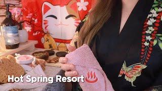 ASMR Hot Spring Spa Resort️ (Roleplay, Layered Sounds)