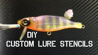 HOW TO MAKE CUSTOM LURE STENCILS FOR PAINTING