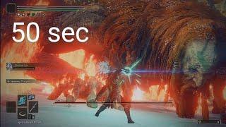 Elden Ring - Comet Azur vs Fire Giant Boss Fight (Faster Kill) (4K 60FPS HDR)