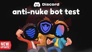 Discord Anti Nuke Test Comparison Wick vs Security vs Serax Shield