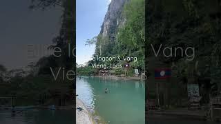 PARADISE LAGOON in Vang Vieng, Laos  #laos #southeastasia #laostravel #vangvieng #bluelagoon