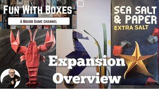 Extra Salt - Sea, Salt and Paper Expansion | Unboxing and Overview | Bombyx Games | Fun with Boxes