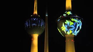 Kuwait Towers Lighting Show