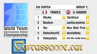 Carcassonne World Team Championship  (France vs. United Kingdom) | Live Cast