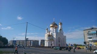 Краснослободск.  Мордовия. Едем по улицам города.