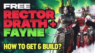 Free Rector? Yes, Please! How to Get Rector Drath & Fayne Raid Shadow Legends ️ Build & Masteries