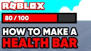 How to make a Health Bar Gui in Roblox Studio