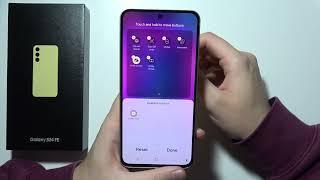 Samsung S24 FE: How to Manage Quick Settings Panel