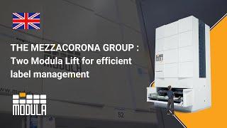 THE MEZZACORONA GROUP : Two Modula Lift for efficient label management