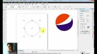 How to create Pepsi Logo in Corel Draw