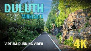 Virtual Run on Willard Munger Trail, Duluth, MN | 4K Scenic Running Experience