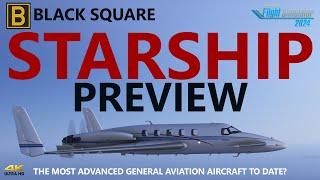 Introducing the BLACK SQUARE STARSHIP Preview for Microsoft Flight Simulator - 4K Flight