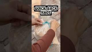 Tie and Untie Sacks with Ease #knot #gtknot #technique #tips #rope