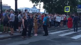 Хабаровске идёт 5 день митинга в поддержку арестованного губернатора Сергея Фургала