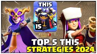 Top 5 BEST TH15 Attack Strategies With Army Links in 2024 | Clash of Clans