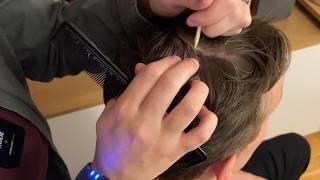 ASMR Relaxing Scalp Massage (real person) | scalp check, jade roller, gua sha comb, soft spoken