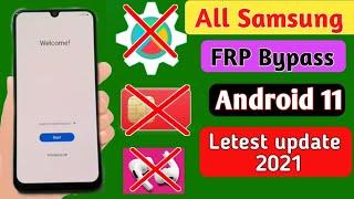 All Samsung ANDROID 11 FRP Lock Bypass Google Account 2021 Very Easy Trick 100% Working