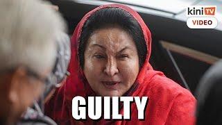 Rosmah found guilty, cries in court