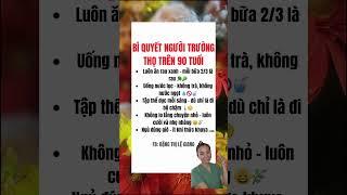 Bí Quyết Người Trường Thọ Trên 90 Tuổi | Đặng Thị Lệ Giang