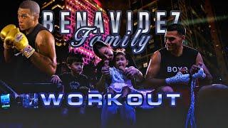 David Benavidez: Training with 4 year old son Anthony Benavidez.