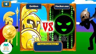 I Played GOLDEN ARMY to fight HACKER.EXE in Tournament | Stick War Legacy Mod | Stick3Apk