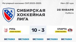 Кубок В.П. Чкалова. "Русь" - "Спарта" . ЛДС "Колос". 28 января 2023 г.