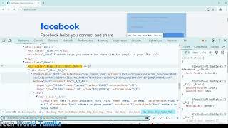 Xpath types/Absolute xpath/Facebook xpath  NosuchElement Exception on Normal&Automated page/part2