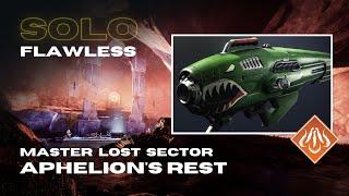 Dragon's Breath Test - Solo Flawless Master Lost Sector "Aphelion's Rest" - Solar Hunter - Destiny 2