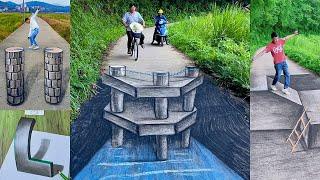 Best of The Skills with Best 3D Art Painting on The Road