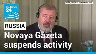 Top Russian independent newspaper Novaya Gazeta suspends publication • FRANCE 24 English