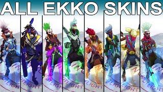 All Ekko Skins Spotlight 2020 (League of Legends)