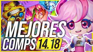  10 Mejores Composiciones FÁCILES para SUBIR ELO en el Parche 14.18 TFT Set 12