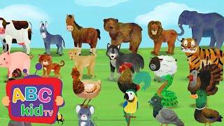 Animal Sounds Song  | Animal Stories for Toddlers - ABC Kid TV | Nursery Rhymes & Kids Songs