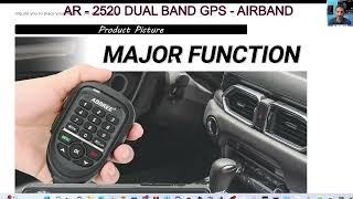 ABBREE AR-2520 25W Walkie Talkie AM Full Band Mobie Radio 108-520MHz 999 Channels Amateur