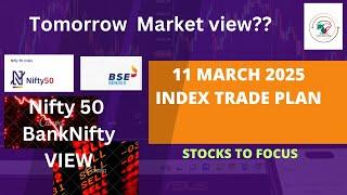 11 March I Nifty Prediction For Tomorrow I BankNifty Opening Tomorrow I OptionsTrading I Stocks